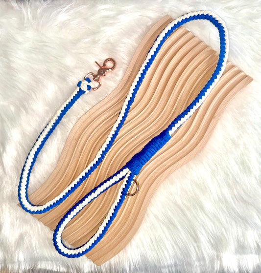 Sapphire Blue Herringbone Leash