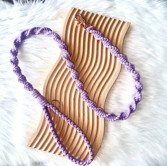 Lilac Spiral Leash